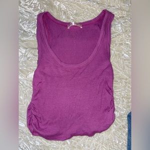 Purple crop top